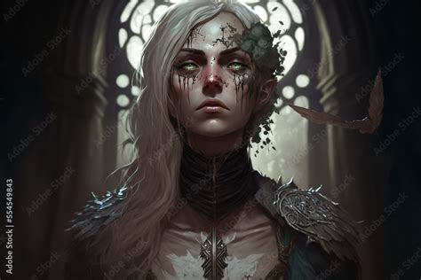 medieval, dark fantasy, gothic, zombie, girl, art illustration Stock Illustration | Adobe Stock