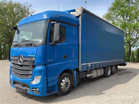 Mercedes Benz ACTROS 2542 6x2 EURO6 ZESTAW SKRZYNIA Z PLANDEKĄ JUMBO