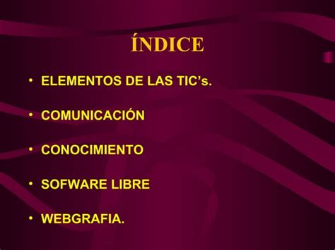 Elementos De Las Tics Comunicaci N Y Software Ppt