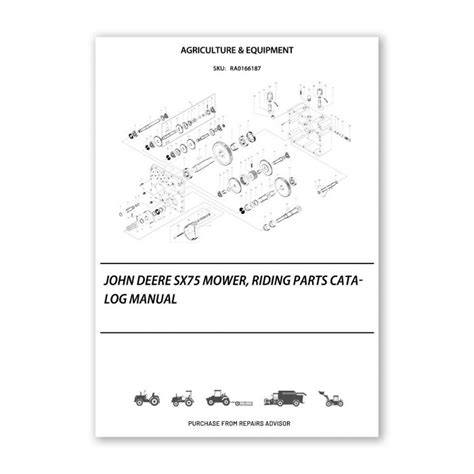 John Deere Sx75 Mower Parts Catalog Manual