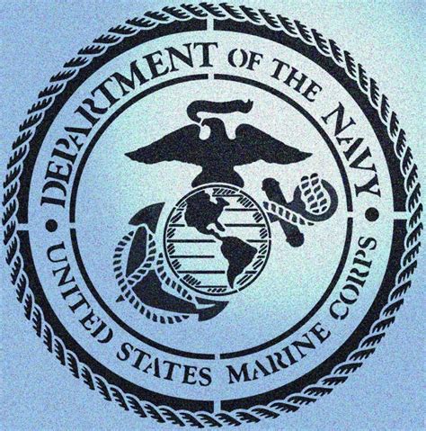 Download High Quality usmc logo stencil Transparent PNG Images - Art ...