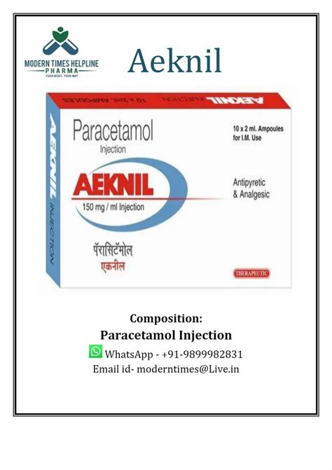 Paracetamol Injection Paracetamol Inj Latest Price Manufacturers