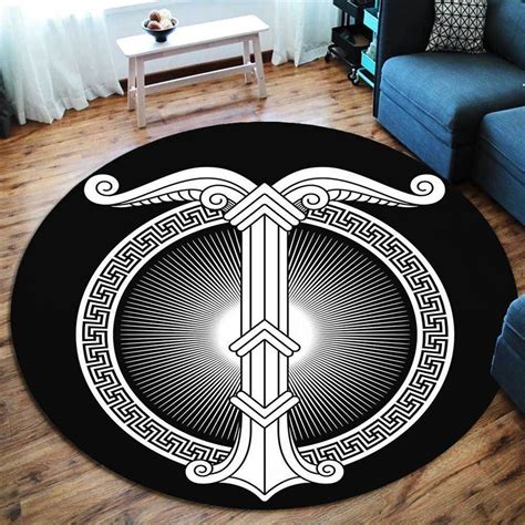 Irminsul Symbol Round Rug - Beerug