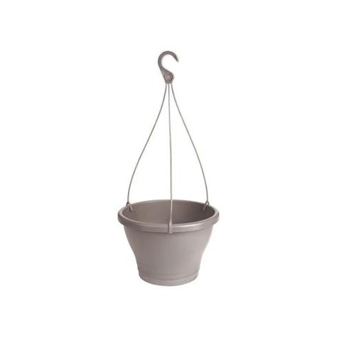 ELHO Pot de fleurs à suspendre Corsica 30 Taupe Extérieur Balcon