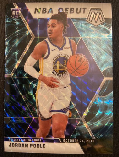 Mosaic Jordan Poole Genesis Prizm Nba Debut Ssp Rookie Rc