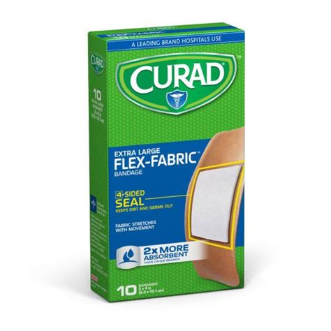 Curad Flex Fabric Bandage Assorted Sizes 100ct