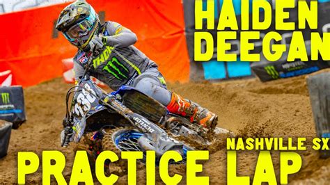 Haiden Deegan Practice Laps At Nashville Supercross YouTube