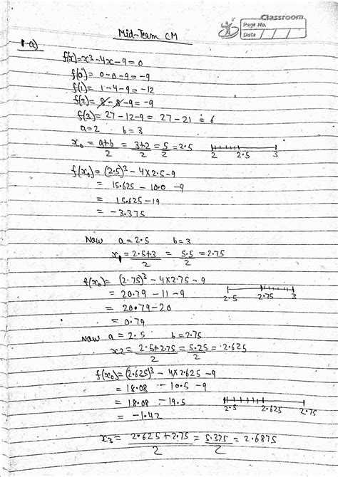 Computational Methods Solution Btech Studocu