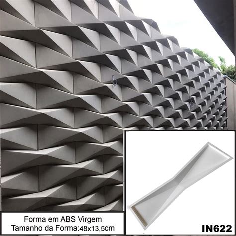 Forma 3d Gesso Mini Origami 48x13 5cm ABS 1 5mm Molde Para Gesso