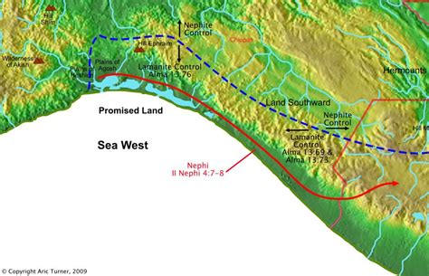 Book Of Mormon Geography Ii Nephi Travel Maps