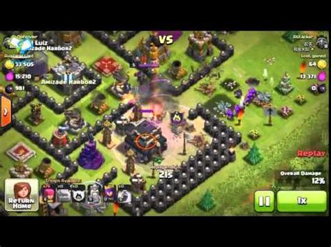 02 Clash Of Clans Base Troll Trollando Noobs YouTube