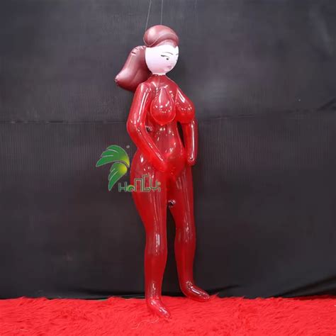 Hongyi Custom Blow Up Doll Red Clear Inflatable Girl Sph Inflatable