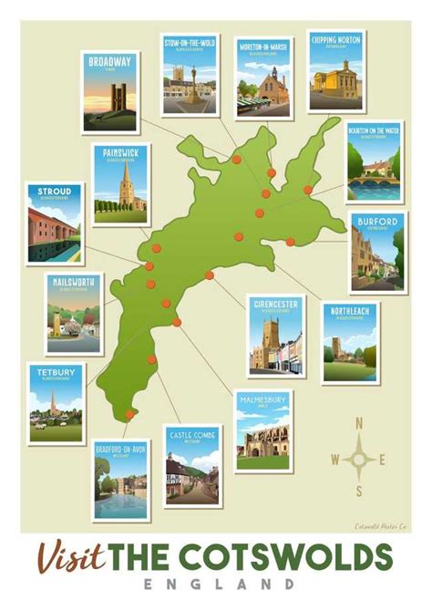 Cotswolds Map - Find local towns and villages