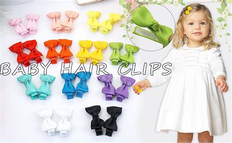 Amazon C Llot Baby Hair Clips Pieces Colors In Pairs Baby