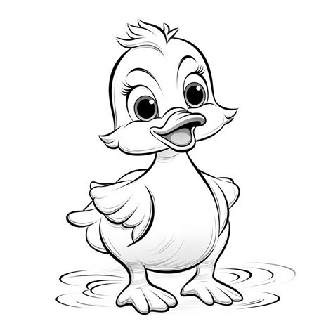 20 Baby Duck Duckling Coloring Pages For Kids Etsy