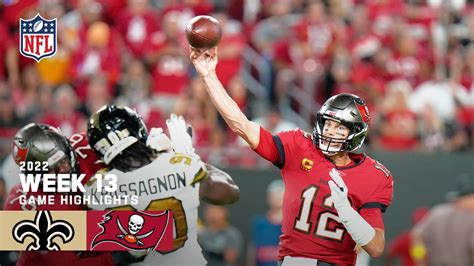 New Orleans Saints Vs Tampa Bay Buccaneers 2022 Week 13 Game