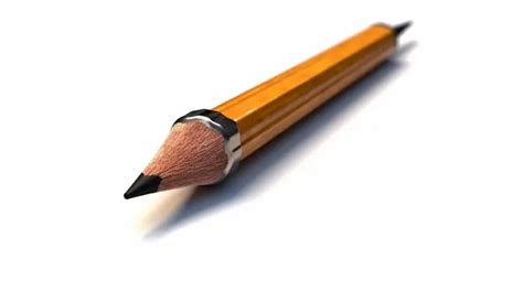 D Illustration Of A Highly Detailed Pencil Isolated On A White