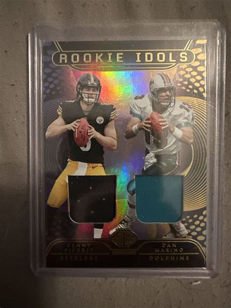 2022 Illusions Rookie Idols Kenny Pickett And Dan Marino Dual Patch NO