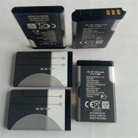 Bl5c Bl 5c Handy Li Ion Akku Batterien Bl 5c 3 7v 4 2v 1000mah 800mah