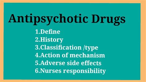 Antipsychotic Drugs Bsc Nursing GNM Students YouTube