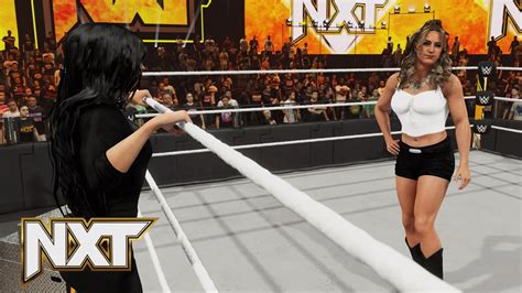 WWE 2K24 NXT FALLON HENLEY CHALLENGES STEPHANIE VAQUER THEA HAIL TO A