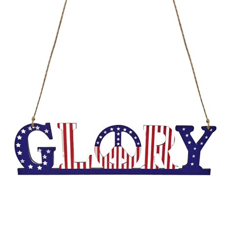 Xchenda Hangs On July 4 Welcome To Hang Wooden Tags American Flag Wall