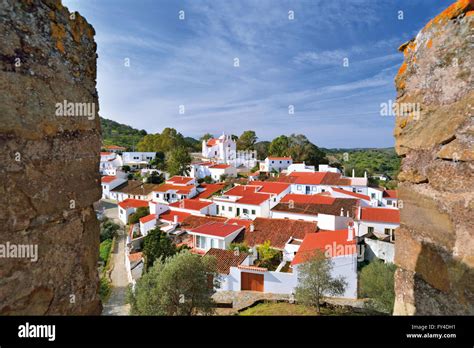 Portugal Algarve Vista Desde Las Murallas Del Castillo A La Hist Rica