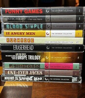 10 Criterion Collection Lot Lars Von Trier Europe Trilogy Antichrist 4k