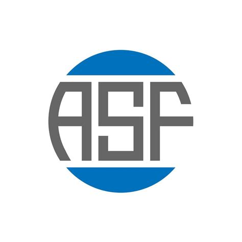 diseño de logotipo de letra asf sobre fondo blanco. concepto de ...