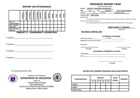 Latest Deped Form 138 E Grade Iv 2016 17 Secondary Education In