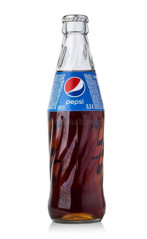 Fotografia Pepsi Szklana Butelka Obraz Editorial Obraz Z O Onej Z