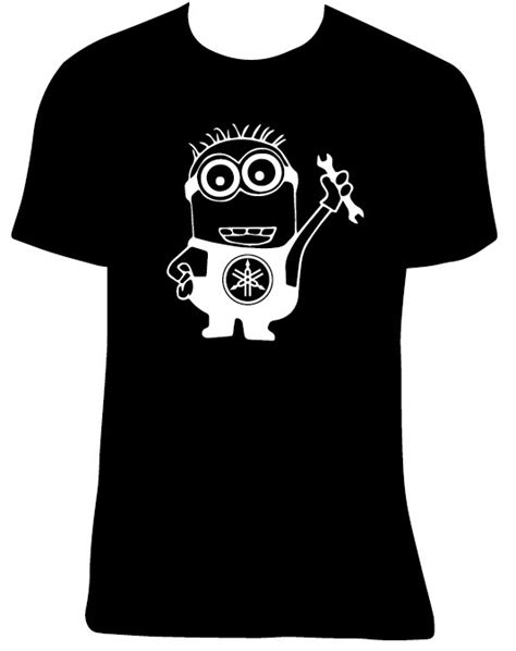 Camiseta Minion Yamaha Tallas Y Colores A Elegir Vinyl Arte