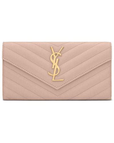 Pink Saint Laurent Wallets And Cardholders For Women Lyst