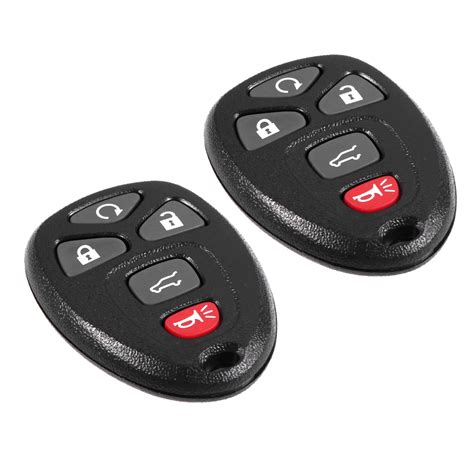 2pcs 5 Buttons Car Remote Start Keyless Entry Key Fob Clicker Control