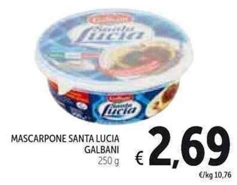 Offerta MASCARPONE SANTA LUCIA GALBANI 250 G Di Conad Ipermercato