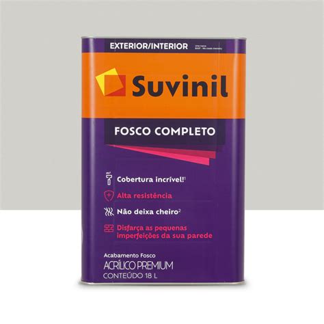 Tinta Fosca Acrílica Completo Crômio 18 Litros Suvinil Leroy Merlin