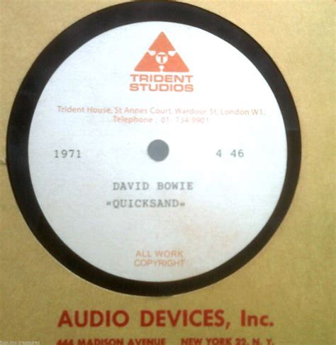 David Bowie Quicksand 1971 Acetate Discogs