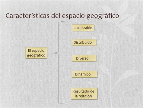 definición de los componentes y las características del espacio