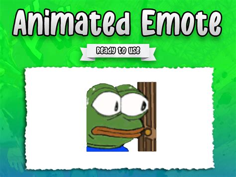 Pepe The Frog Meme Animado Twitch Emote / Emote para Streamers o Gamers / Twitch / Discord ...