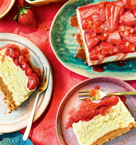 Sticky Strawberry And White Chocolate Slice Recipe Sainsbury`s Magazine