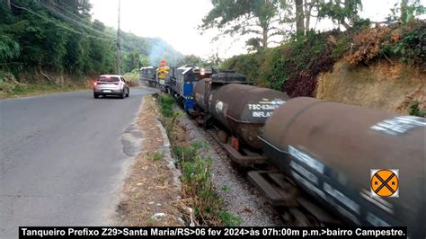 K Rumo Raro Prefixo Trem Locotrol Tanqueiro Z Santa Maria