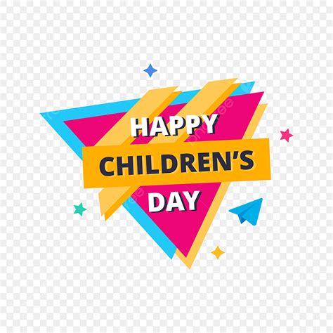 Happy Children Day Vector Hd Png Images Happy Children S Day Yellow