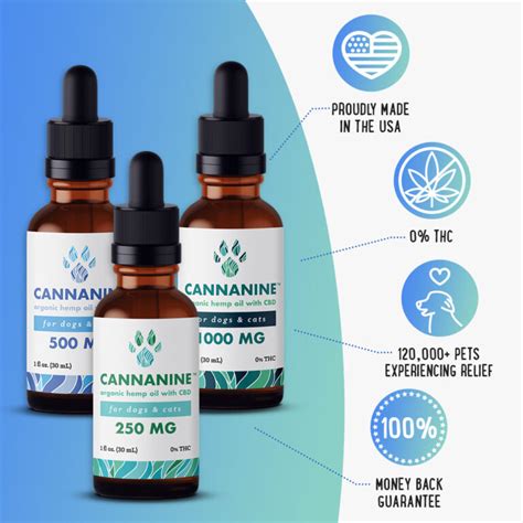 Cannanine™ Ultra Premium Full Spectrum Hemp Cbd Oil For Dogs 1000 Mg