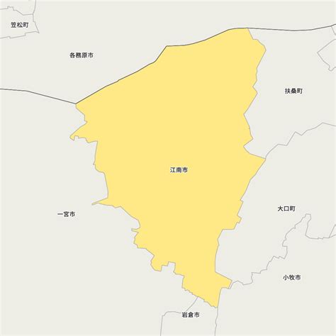 愛知県江南市の地図 Map It マップ・イット