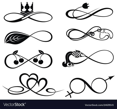 Premium Vector Infinity Symbol Collection In Black Color Artofit