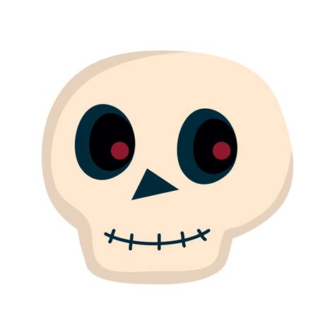 halloween skull head 12487443 Vector Art at Vecteezy