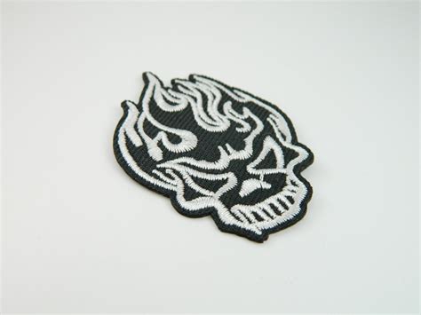 Ghost Rider Inspired Embroidered Patch Etsy