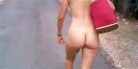 Woman Walking Naked On The Road Tnaflix