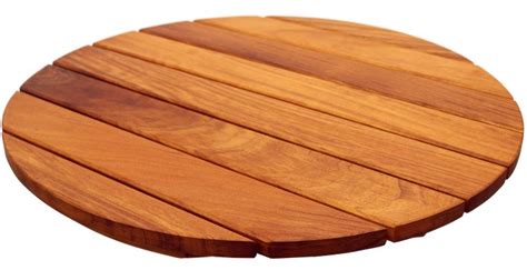 Iroko Slatted Table Top Round Outdoor Table Tops Table Tops Table Top