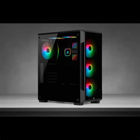 Corsair Icue 220t Rgb Tempered Glass Mid Tower Smart Case — Black